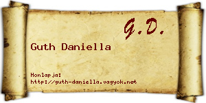 Guth Daniella névjegykártya